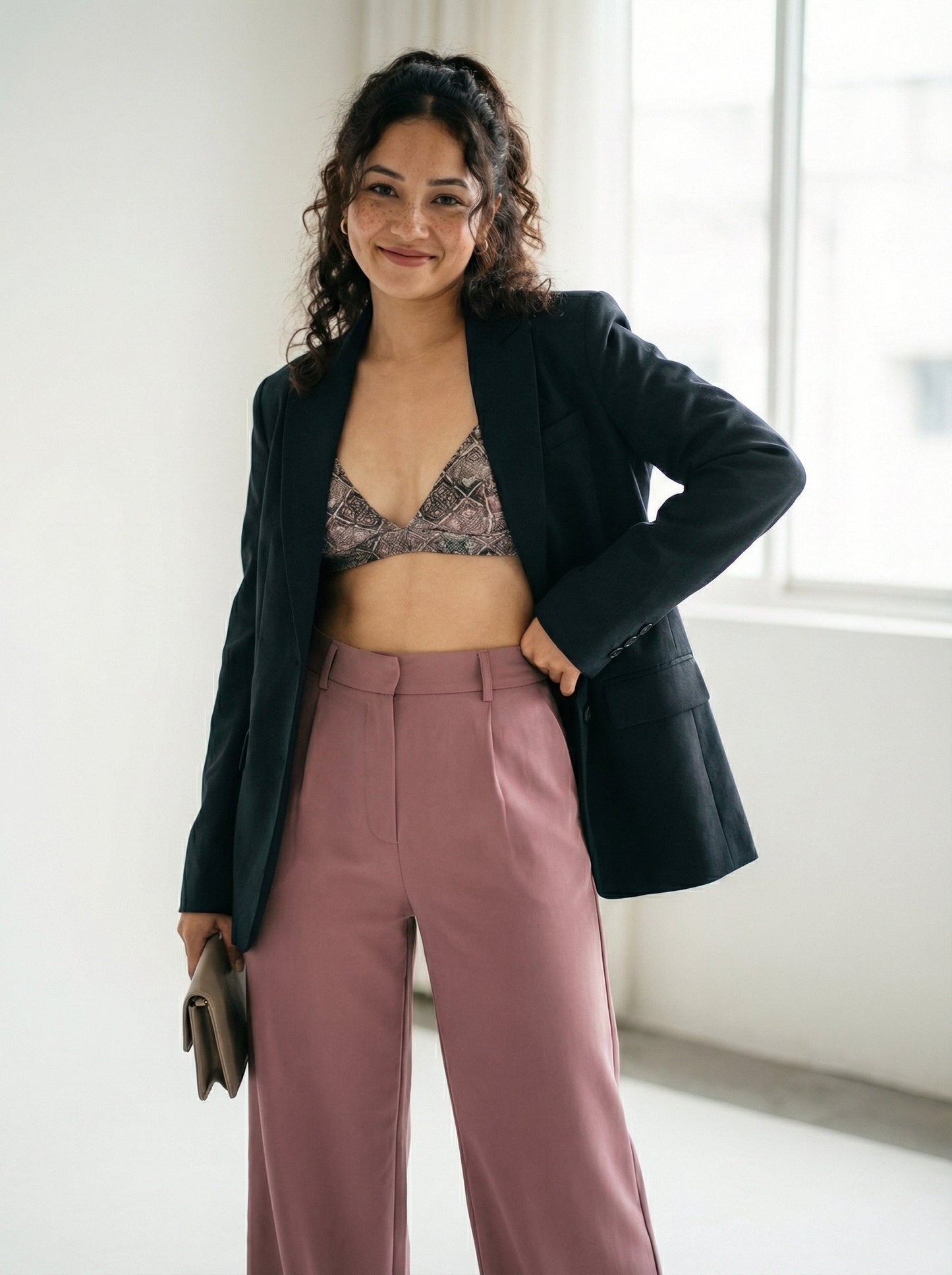 Soft Power Trousers Dusty Pink