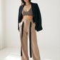 Contrast Tie Trousers