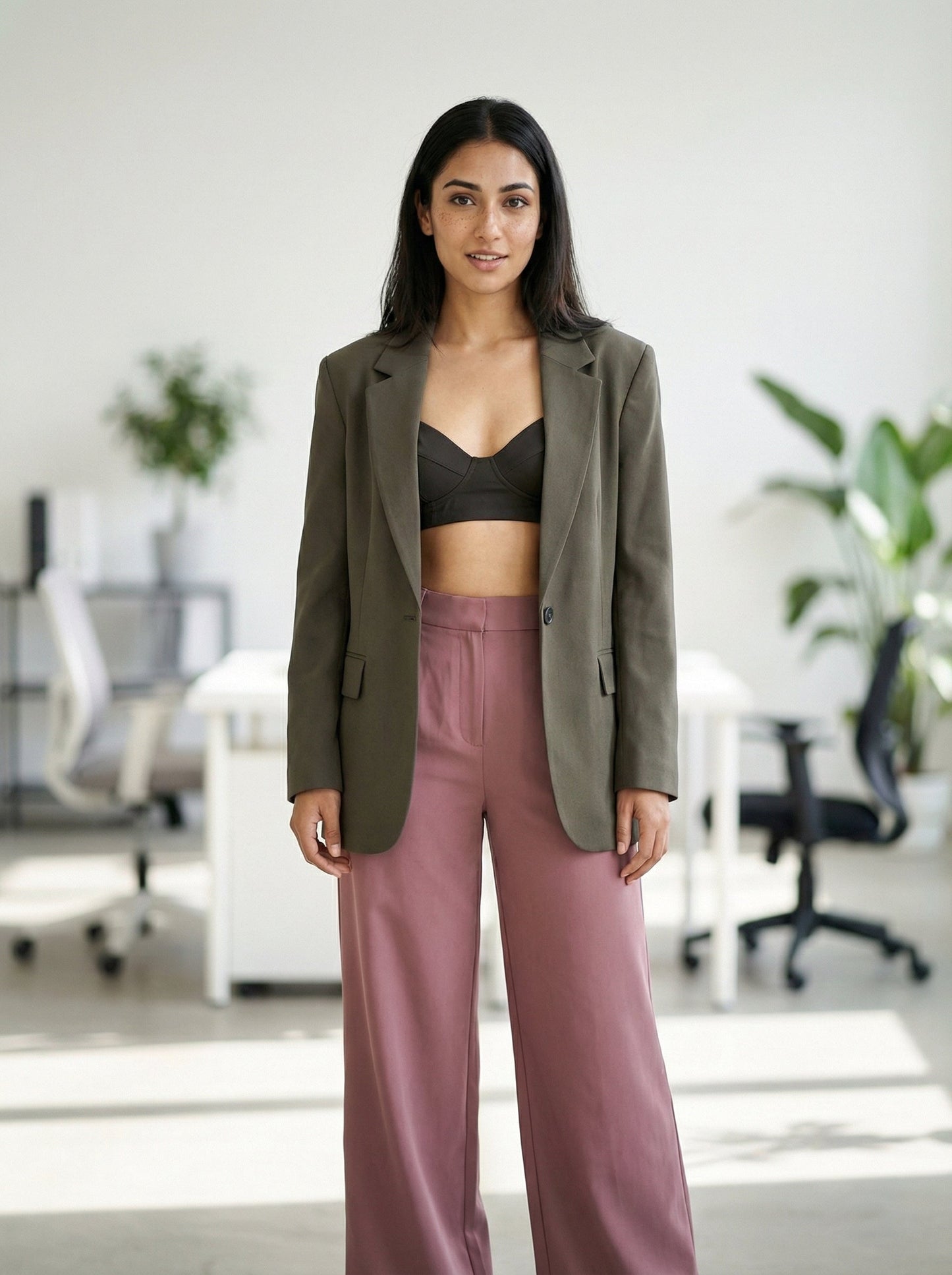 Soft Power Trousers Dusty Pink