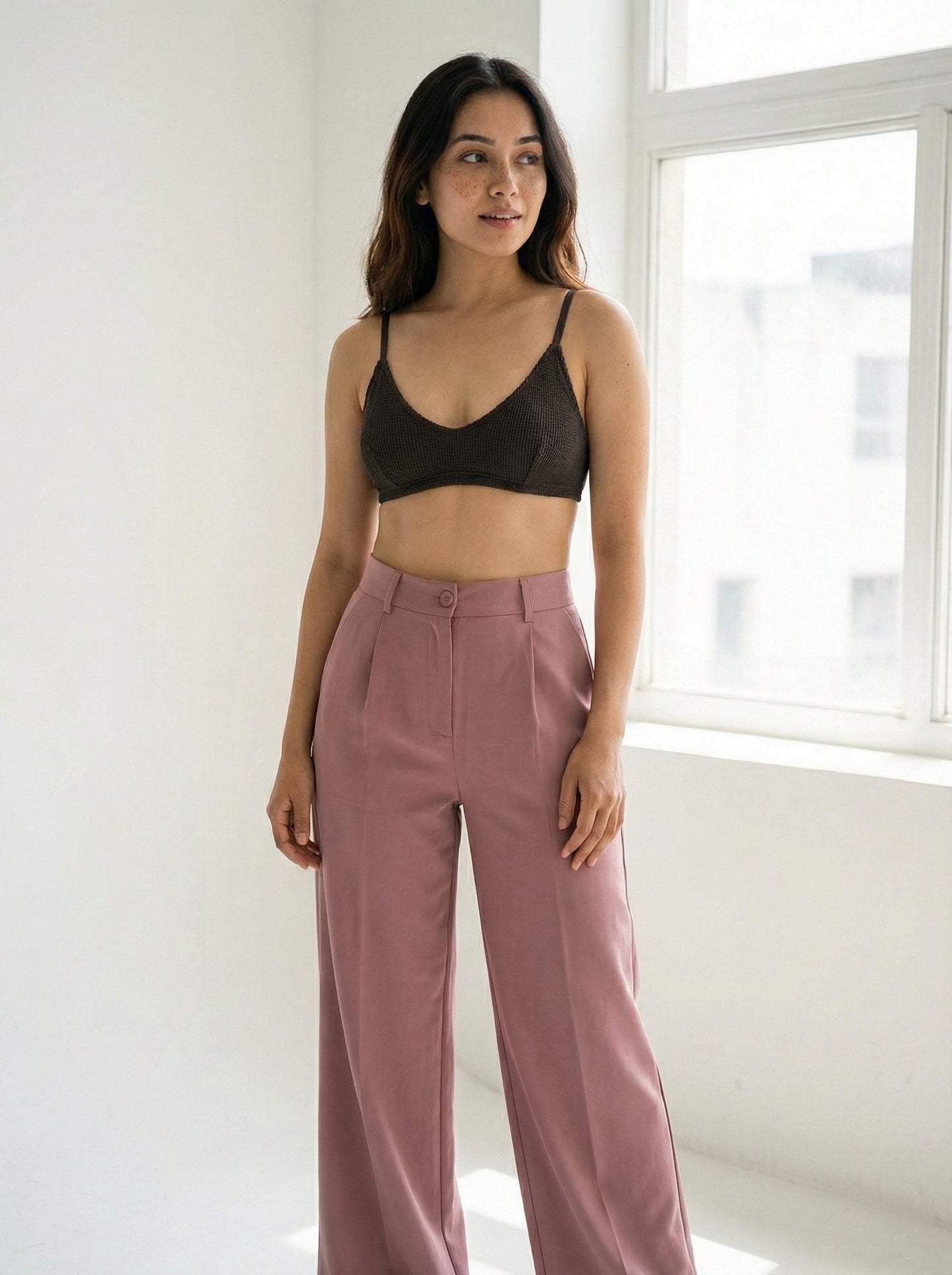 Soft Power Trousers Dusty Pink