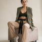 Contrast Tie Trousers
