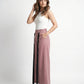 Contrast Tie Trousers Pink