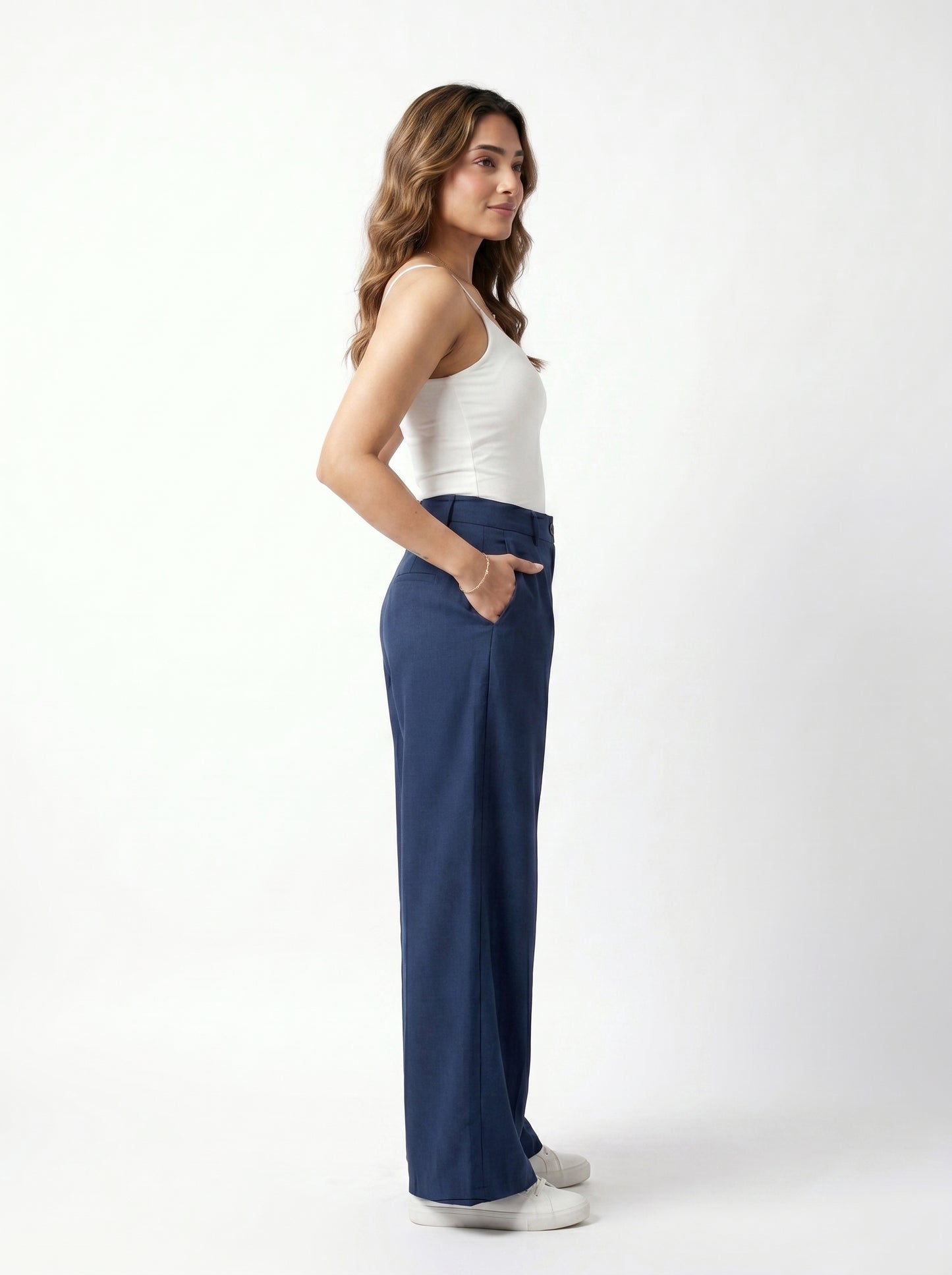 Soft Power Trousers Navy Blue