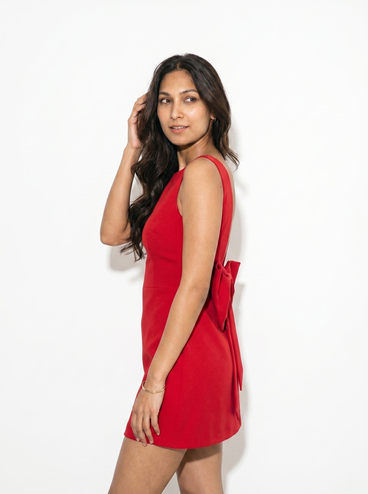 Red Alert Bow Dress