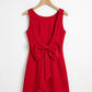 Red Alert Bow Dress