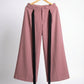 Contrast Tie Trousers Pink